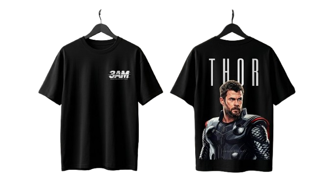Thor Graphic Black T-Shirt